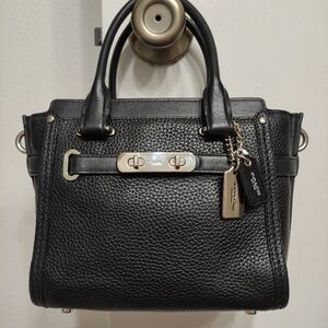 Coach Swagger 21 Carryall in Pebble Leather Satchel 37444 NO STRAP